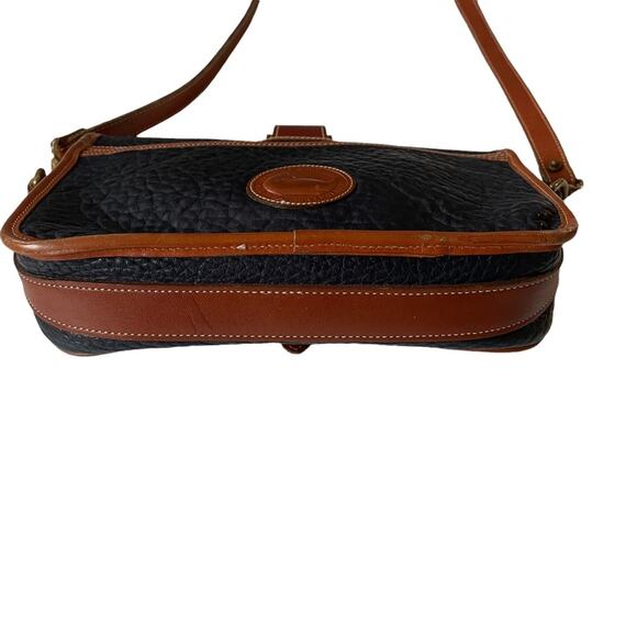Dooney and Bourke All Weather Equestrian Crossbody Bag Navy Blue Vintage 90 EUC - Picture 9 of 15